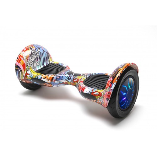 10 colos Hoverboard, Off-Road HipHop Orange PRO, Nagy Hatótávolság, Smart Balance