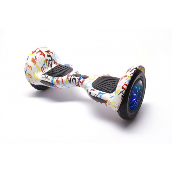 Elektromos Hoverboard Standard GoKart Szett, 10 colos, Off-Road Splash PRO, Nagy Hatótávolság, és Piros Hoverkart, Smart Balance 2