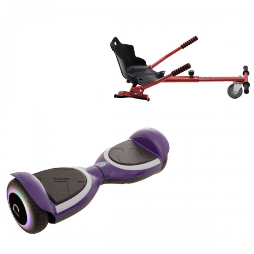 Elektromos Hoverboard Standard GoKart Szett, 6.5 col, Jetson Prism Purple Plus, és Piros Hoverkart, Smart Balance