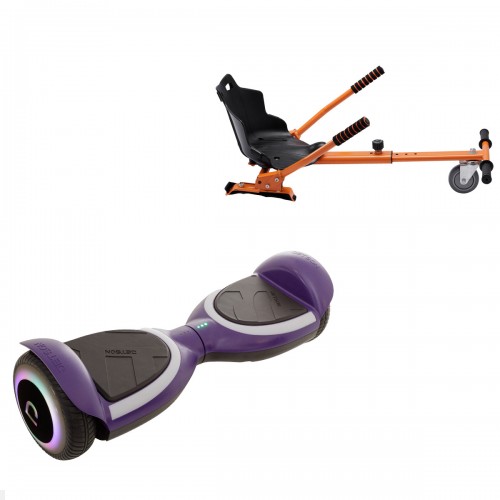 Elektromos Hoverboard Standard GoKart Szett, 6.5 col, Jetson Prism Purple Plus, és Narancs Hoverkart, Smart Balance