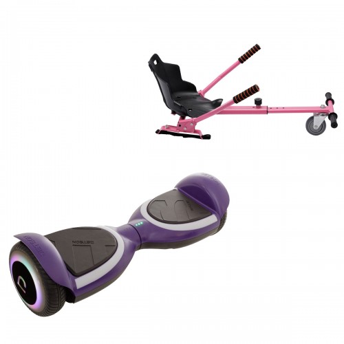 Elektromos Hoverboard Standard GoKart Szett, 6.5 col, Jetson Prism Purple Plus, és Rózsaszín Hoverkart, Smart Balance