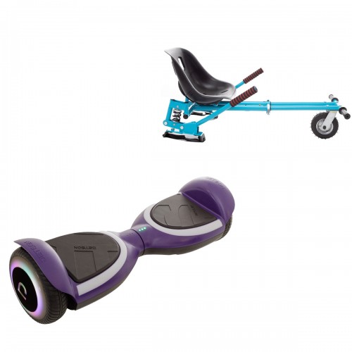 Elektromos Hoverboard GoKart Szett Lengéscsillapítókkal, 6.5 col, Jetson Prism Purple Plus, Kék HoverKart Lengéscsillapítókkal, Smart Balance