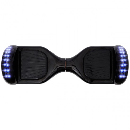 Elektromos Hoverboard csomag Komfortos Üléssel, 6.5 colos, Regular Black PRO, Nagy Hatótávolság, Fehér Szivacsos ülés, Smart Balance 3