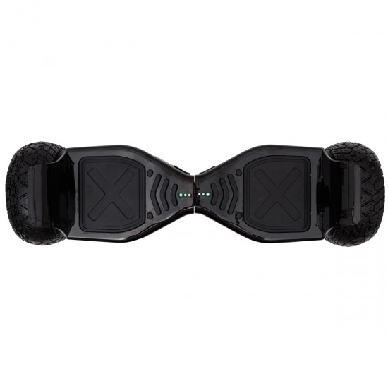 Elektromos Hoverboard csomag Komfortos Üléssel, 8.5 colos, Hummer Black PRO, Standard Hatótávolság, Fehér Szivacsos ülés, Smart Balance 3