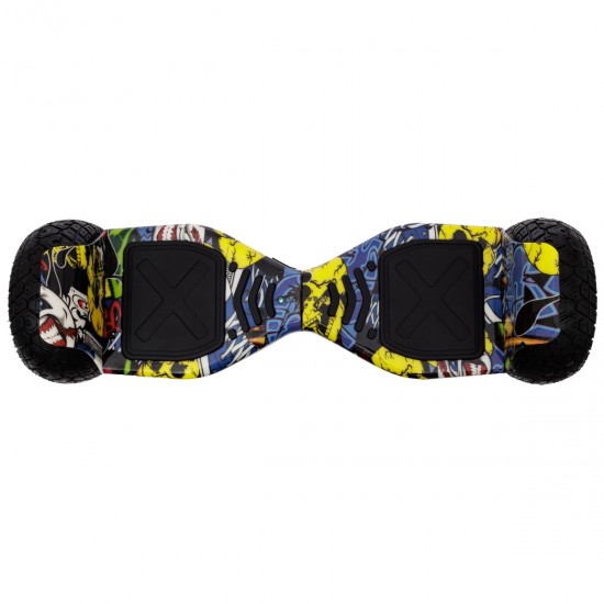 Elektromos Hoverboard csomag Komfortos Üléssel, 8.5 colos, Hummer HipHop PRO, Standard Hatótávolság, Fehér Szivacsos ülés, Smart Balance 4
