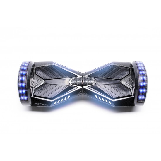 Elektromos Hoverboard csomag Komfortos Üléssel, 6.5 colos, Transformers Carbon PRO, Standard Hatótávolság, Fehér Szivacsos ülés, Smart Balance 4