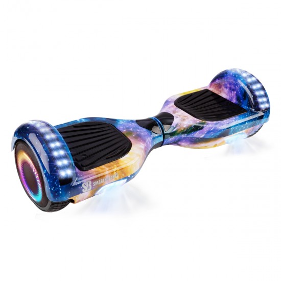 Elektromos Hoverboard csomag Komfortos Üléssel, 6.5 colos, Regular Galaxy Orange PRO, Nagy Hatótávolság, Fehér Szivacsos ülés, Smart Balance 6