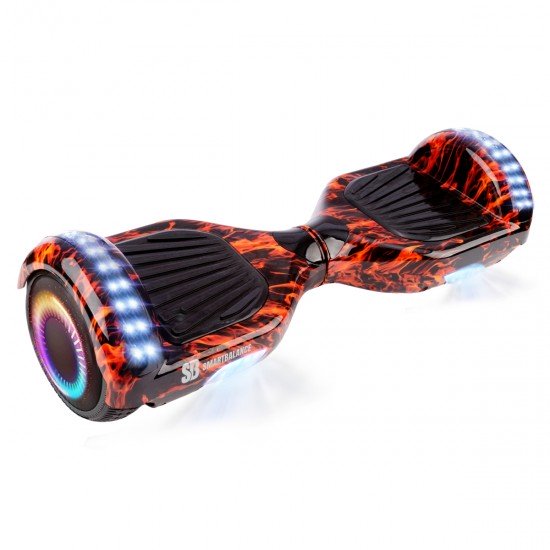 Elektromos Hoverboard csomag Komfortos Üléssel, 6.5 colos, Regular Flame PRO, Standard Hatótávolság, Fehér Szivacsos ülés, Smart Balance 6