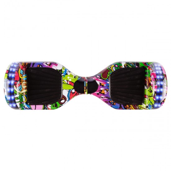 Elektromos Hoverboard csomag Komfortos Üléssel, 6.5 colos, Regular Multicolor PRO, Standard Hatótávolság, Fehér Szivacsos ülés, Smart Balance 4