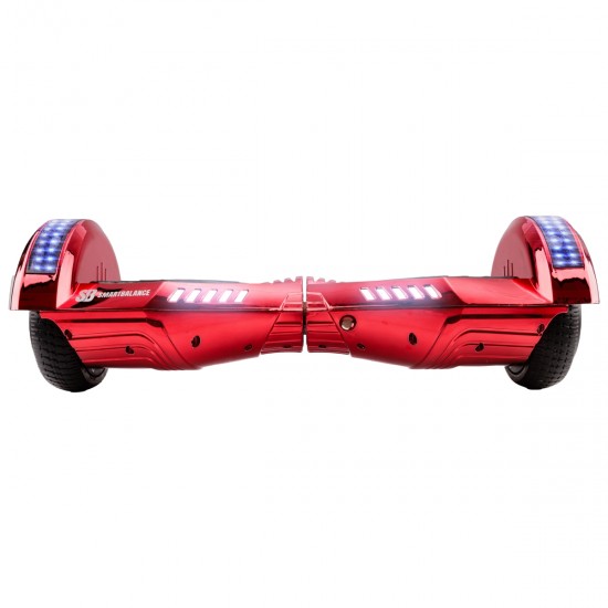 Elektromos Hoverboard csomag Komfortos Üléssel, 6.5 colos, Transformers ElectroRed PRO, Standard Hatótávolság, Fehér Szivacsos ülés, Smart Balance 3