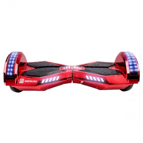 Elektromos Hoverboard csomag Komfortos Üléssel, 6.5 colos, Transformers ElectroRed PRO, Standard Hatótávolság, Fehér Szivacsos ülés, Smart Balance 5