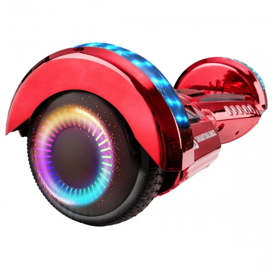 Elektromos Hoverboard csomag Komfortos Üléssel, 6.5 colos, Transformers ElectroRed PRO, Standard Hatótávolság, Fehér Szivacsos ülés, Smart Balance 2