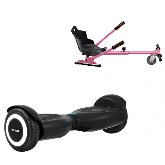 Elektromos Hoverboard Standard GoKart Szett, 6.5 col, Jetson Prism Black, és Rózsaszín Hoverkart, Smart Balance 1