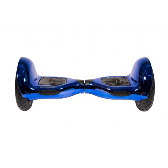 Elektromos Hoverboard csomag Komfortos Üléssel, 10 colos, Off-Road ElectroBlue PRO, Standard Hatótávolság, Fehér Szivacsos ülés, Smart Balance 3