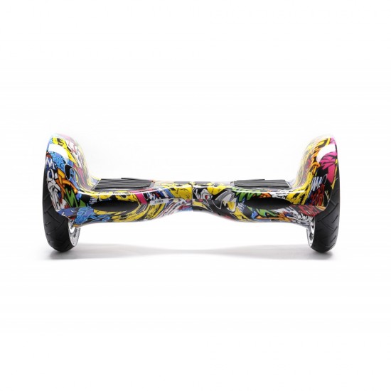 Elektromos Hoverboard Standard GoKart Szett, 10 colos, Off-Road HipHop PRO, Nagy Hatótávolság, és Fehér Hoverkart, Smart Balance 3