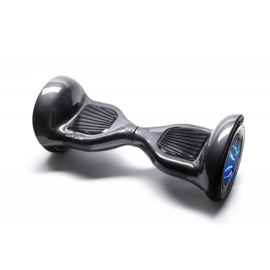 Elektromos Hoverboard GoKart Szett Lengéscsillapítókkal, 10 colos, Off-Road Carbon PRO, Standard Hatótávolság, Kék HoverKart Lengéscsillapítókkal, Smart Balance 2