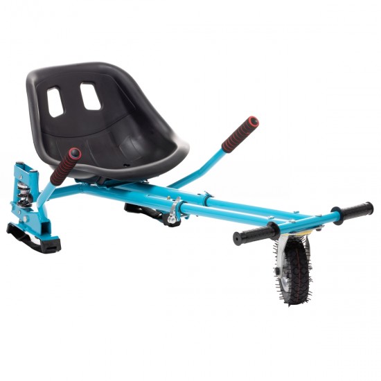 Elektromos Hoverboard GoKart Szett Lengéscsillapítókkal, 10 colos, Off-Road Thunderstorm Blue PRO, Standard Hatótávolság, Kék HoverKart Lengéscsillapítókkal, Smart Balance 6