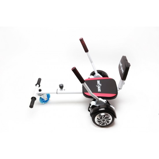 Elektromos Hoverboard csomag Komfortos Üléssel, 8.5 colos, Hummer Galaxy PRO, Standard Hatótávolság, Fehér Szivacsos ülés, Smart Balance 6
