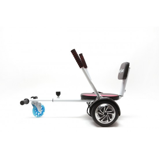 Elektromos Hoverboard csomag Komfortos Üléssel, 8.5 colos, Hummer Galaxy PRO, Standard Hatótávolság, Fehér Szivacsos ülés, Smart Balance 7