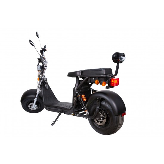 Elektromos Prémium Moped SB50 Urban Engedéllyel és kiterjesztett hatótávolságú csomaggal - 20 Ah extra akkumulátor, 1500W, összesen 40Ah, 45 km/h sebesség, 120 km autonómia, Fekete, Smart Balance 14