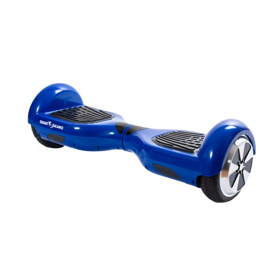 Regular Blue PowerBoard Hoverboard Szett Piros Dupla Felfüggesztésű HoverKart Üléssel - 6.5” Kerekek, Bluetooth Hangszórók, LED Fények, Önegyensúlyozás, 15km hatótávolság, 700W teljesítmény, 4Ah Samsung cellás akkumulátor, Smart Balance 5