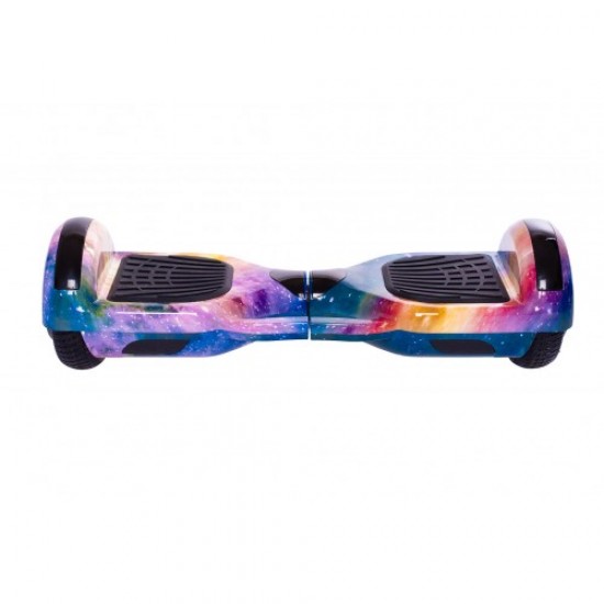 Regular Galaxy Orange fogantyúval Hoverboard - 6.5” Kerekek, Bluetooth Hangszórók, LED Fények, Önegyensúlyozás, 15km hatótávolság, 700W teljesítmény, 4Ah Samsung cellás akkumulátor, Smart Balance 3