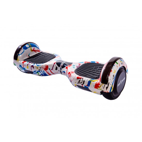 Regular Splash Hoverboard Szett Komfortos HoverKart Üléssel - 6.5” Kerekek, Bluetooth Hangszórók, LED Fények, Önegyensúlyozás, 15km hatótávolság, 700W teljesítmény, 4Ah Samsung cellás akkumulátor, Smart Balance 6