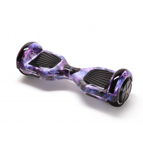 Regular Galaxy Hoverboard - 6.5” Kerekek, Bluetooth Hangszórók, LED Fények, Önegyensúlyozás, 15km hatótávolság, 700W teljesítmény, 4Ah Samsung cellás akkumulátor, Smart Balance 2