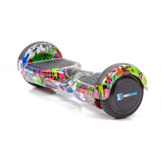 Regular Multicolor fogantyúval Hoverboard Szett Ergonomikus HoverKart Üléssel - 6.5” Kerekek, Bluetooth Hangszórók, LED Fények, Önegyensúlyozás, 15km hatótávolság, 700W teljesítmény, 4Ah Samsung cellás akkumulátor, Smart Balance 4