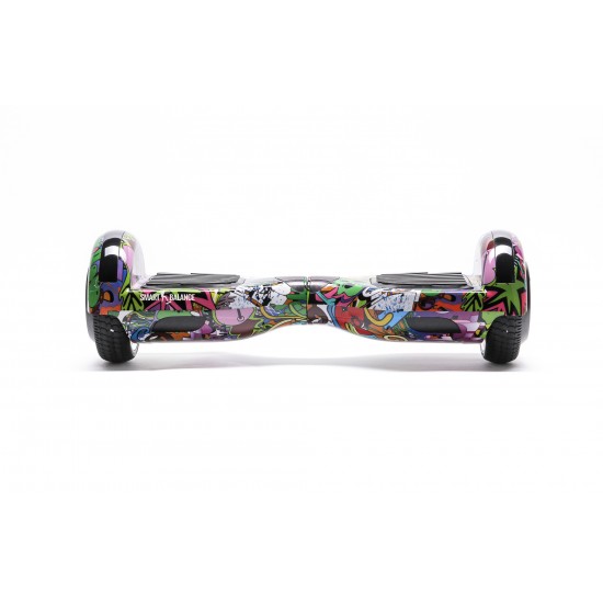 Regular Multicolor Hoverboard Szett Ergonomikus HoverKart Üléssel - 6.5” Kerekek, Bluetooth Hangszórók, LED Fények, Önegyensúlyozás, 15km hatótávolság, 700W teljesítmény, 4Ah Samsung cellás akkumulátor, Smart Balance 2