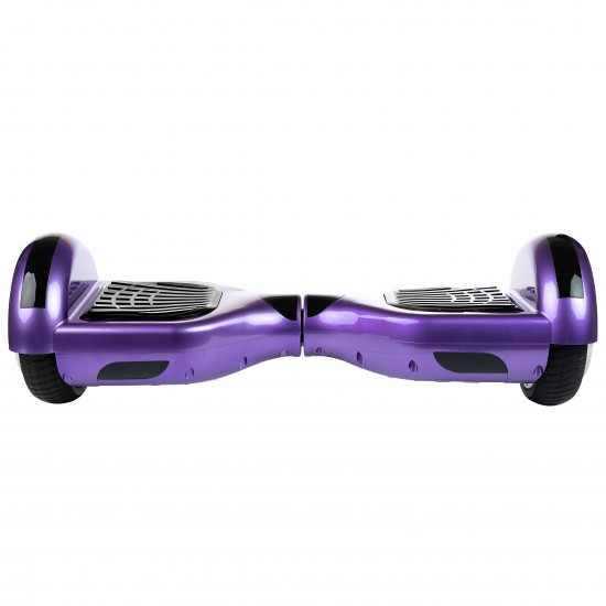 Elektromos Hoverboard GoKart Szett Lengéscsillapítókkal, 6.5 colos, Regular Purple, Nagy Hatótávolság, Fekete HoverKart Lengéscsillapítókkal, Smart Balance 6