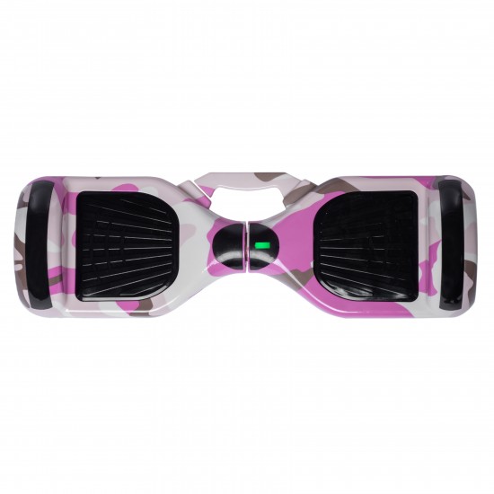 Regular Camouflage Pink Hoverboard Szett Ergonomikus HoverKart Üléssel - 6.5” Kerekek, Bluetooth Hangszórók, LED Fények, Önegyensúlyozás, 15km hatótávolság, 700W teljesítmény, 4Ah Samsung cellás akkumulátor, Smart Balance 6