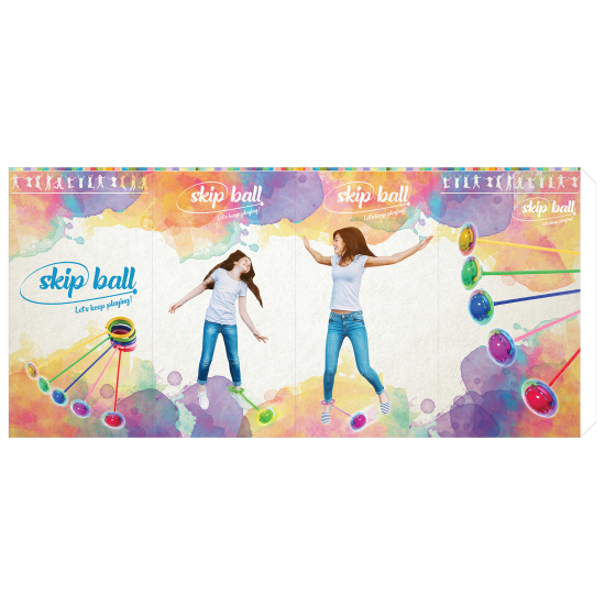 Smart Balance, Skip Ball játék gyerekeknek, kék , LED-es megvilágítás, mérete 20 x 16 x 8 cm,