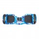Regular Camouflage Blue fogantyúval Hoverboard Szett Piros Dupla Felfüggesztésű HoverKart Üléssel - 6.5” Kerekek, Bluetooth Hangszórók, LED Fények, Önegyensúlyozás, 15km hatótávolság, 700W teljesítmény, 4Ah Samsung cellás akkumulátor, Smart Balance 5