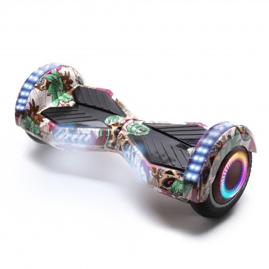 Elektromos Hoverboard Standard GoKart Szett, 6.5 colos, Transformers SkullColor PRO, Nagy Hatótávolság, és Narancs Hoverkart, Smart Balance 2