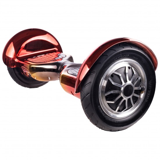 Elektromos Hoverboard GoKart Szett Lengéscsillapítókkal, 10 colos, Off-Road Sunset, Standard Hatótávolság, Piros HoverKart Lengéscsillapítókkal, Smart Balance 2