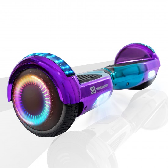 Elektromos Hoverboard GoKart Szett Lengéscsillapítókkal, 6.5 colos, Regular Dakota PRO, Nagy Hatótávolság, Kék HoverKart Lengéscsillapítókkal, Smart Balance 2