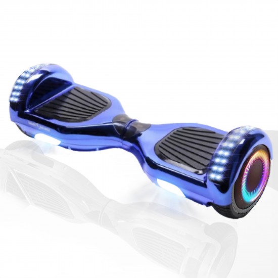 Elektromos Hoverboard Standard GoKart Szett, 6.5 colos, Regular ElectroBlue PRO, Nagy Hatótávolság, és Fehér Hoverkart, Smart Balance 2