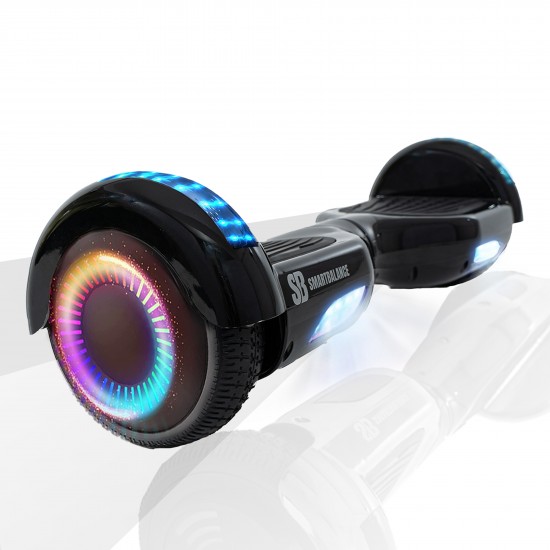Elektromos Hoverboard csomag Komfortos Üléssel, 6.5 colos, Regular Black PRO, Nagy Hatótávolság, Fekete Szivacsos ülés, Smart Balance 2