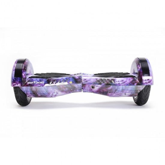 Elektromos Hoverboard Standard GoKart Szett, 8 colos, Transformers Galaxy PRO, Nagy Hatótávolság, és Fehér Hoverkart, Smart Balance 3