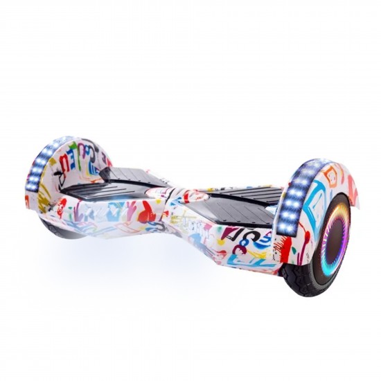 Elektromos Hoverboard csomag Komfortos Üléssel, 6.5 colos, Transformers Splash PRO, Standard Hatótávolság, Fekete Szivacsos ülés, Smart Balance 2