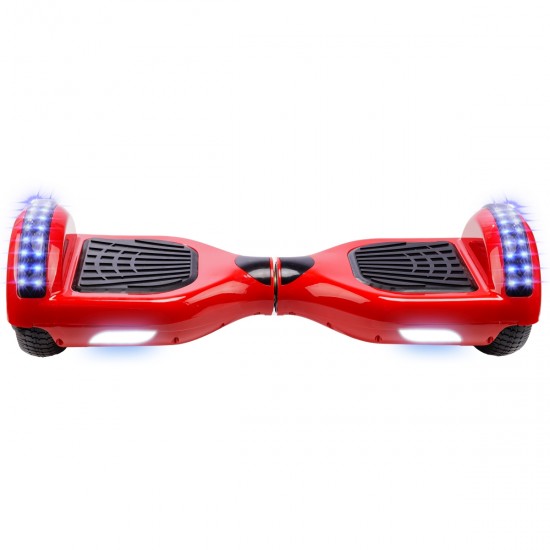 Elektromos Hoverboard GoKart Szett Lengéscsillapítókkal, 6.5 colos, Regular Red Junior, Standard Hatótávolság, Fekete HoverKart Lengéscsillapítókkal, Smart Balance 3