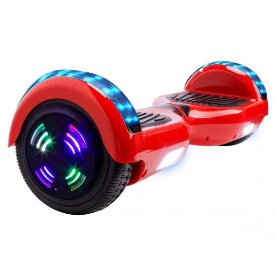 Elektromos Hoverboard GoKart Szett Lengéscsillapítókkal, 6.5 colos, Regular Red Junior, Standard Hatótávolság, Fekete HoverKart Lengéscsillapítókkal, Smart Balance 2