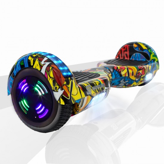 Elektromos Hoverboard GoKart Szett Lengéscsillapítókkal, 6.5 colos, Regular HipHop Junior, Standard Hatótávolság, Kék HoverKart Lengéscsillapítókkal, Smart Balance 2