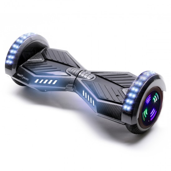 Elektromos Hoverboard Standard GoKart Szett, 6.5 colos, Transformers Carbon Junior, Standard Hatótávolság, és Piros Hoverkart, Smart Balance 2
