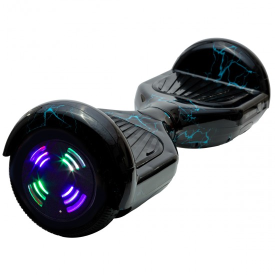 Elektromos Hoverboard Standard GoKart Szett, 6.5 colos, Regular Thunderstorm Blue Junior, Standard Hatótávolság, és Narancs Hoverkart, Smart Balance 2