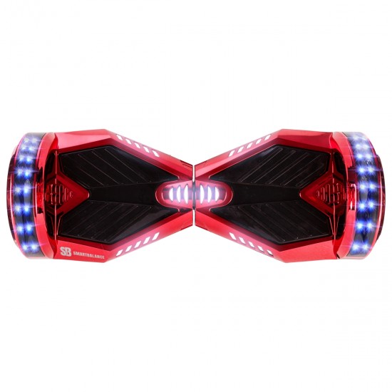 Elektromos Hoverboard GoKart Szett Lengéscsillapítókkal, 6.5 colos, Transformers ElectroRed Junior, Standard Hatótávolság, Fekete HoverKart Lengéscsillapítókkal, Smart Balance 4