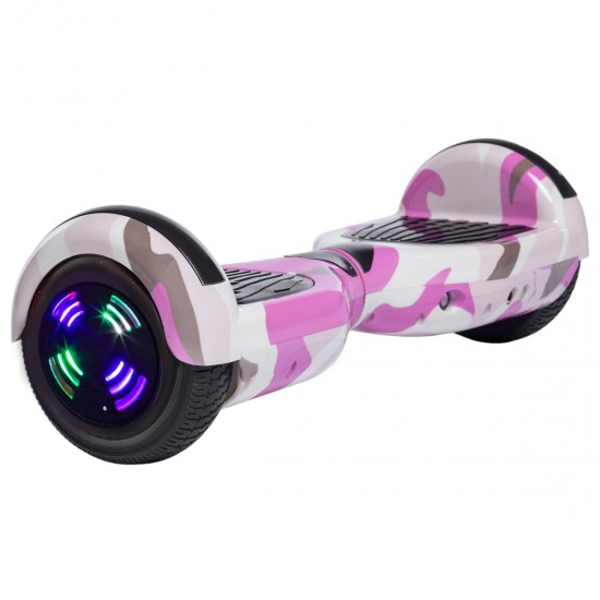 Elektromos Hoverboard GoKart Szett Lengéscsillapítókkal, 6.5 colos, Regular Camouflage Pink Junior, Standard Hatótávolság, Piros HoverKart Lengéscsillapítókkal, Smart Balance 2