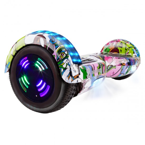 Elektromos Hoverboard GoKart Szett Lengéscsillapítókkal, 6.5 colos, Regular Multicolor Junior, Standard Hatótávolság, Piros HoverKart Lengéscsillapítókkal, Smart Balance 2