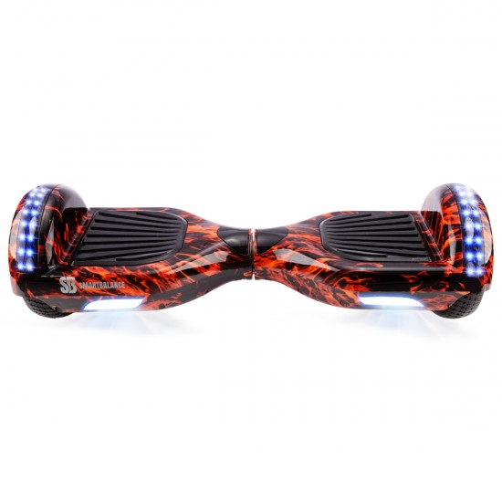 Elektromos Hoverboard GoKart Szett Lengéscsillapítókkal, 6.5 colos, Regular Flame Junior, Standard Hatótávolság, Piros HoverKart Lengéscsillapítókkal, Smart Balance 5